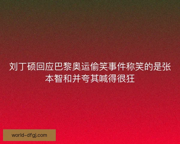 刘丁硕回应巴黎奥运偷笑事件称笑的是张本智和并夸其喊得很狂 刘丁硕回应巴黎奥运偷笑事件称笑的是张本智和并夸其喊得很狂